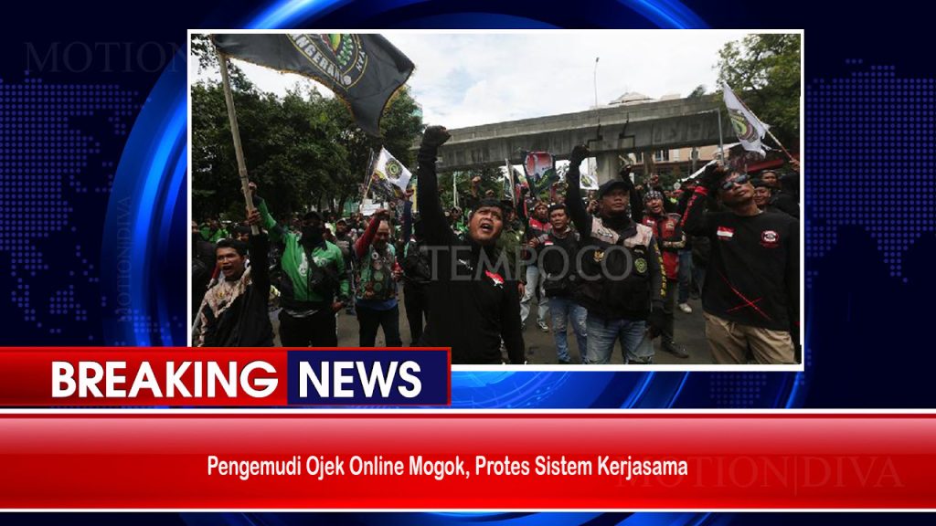 Pengemudi Ojek Online Mogok